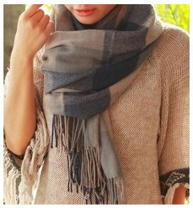 Fashion Wool Winter Scarf Women Spain Desigual Scarf Plaid Thick Brand Shawls and Scarves for Women