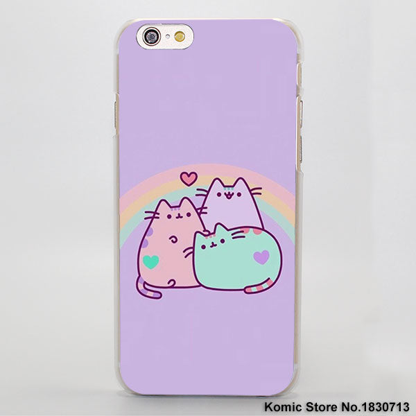 Lovely Pusheen Cat sweety hard clear Cases cover for Apple iPhone 7 6 – Buy-Bye Lovely Pusheen Cat sweety hard clear Cases cover for Apple iPhone 7 6 – Buy-Bye