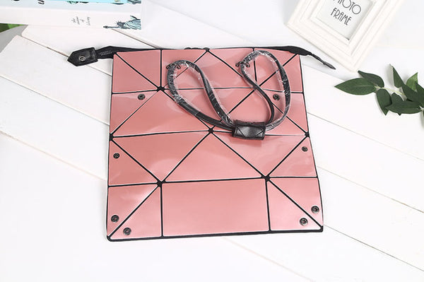 New Fashion Folded Women Handbags PU Leather BaoBao Bag Famous Designer Geometric Shoulder Bag Issey Miyak Diamond Tote Bags
