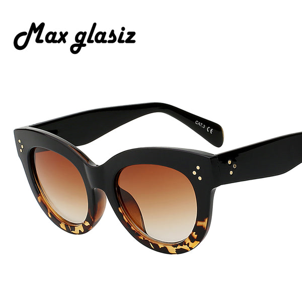 New 2018 Female Audrey Fashion Retro Glasses Rivets Vintage Women Sunglasses Cateye Designer Eyeglasses Girl  feminino