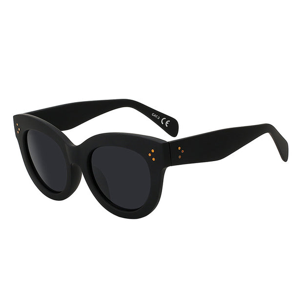 New 2018 Female Audrey Fashion Retro Glasses Rivets Vintage Women Sunglasses Cateye Designer Eyeglasses Girl  feminino