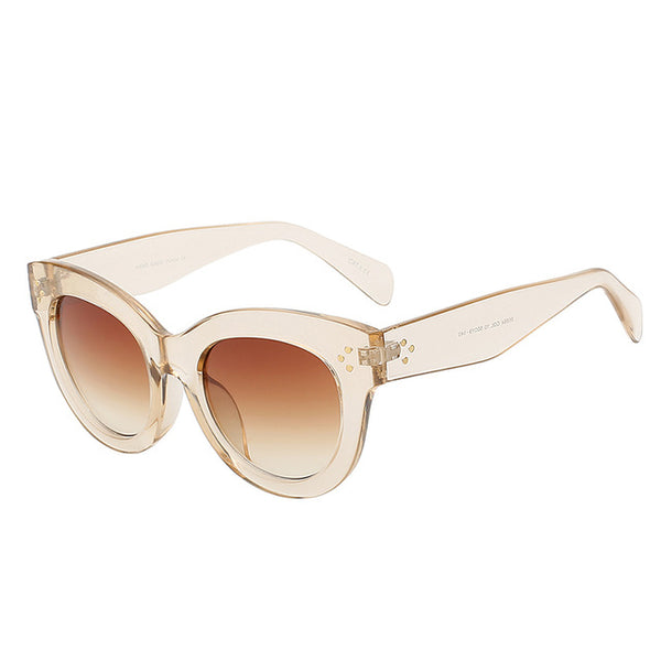 New 2018 Female Audrey Fashion Retro Glasses Rivets Vintage Women Sunglasses Cateye Designer Eyeglasses Girl  feminino