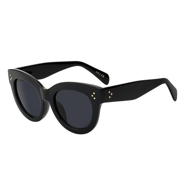 New 2018 Female Audrey Fashion Retro Glasses Rivets Vintage Women Sunglasses Cateye Designer Eyeglasses Girl  feminino
