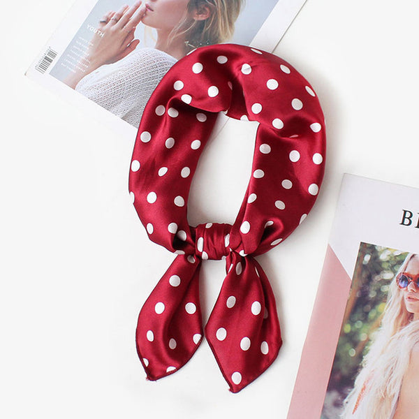 Silk scarf women 70*70 New fashion scarves small squares Head scarf women shawl Bag decorative scarves