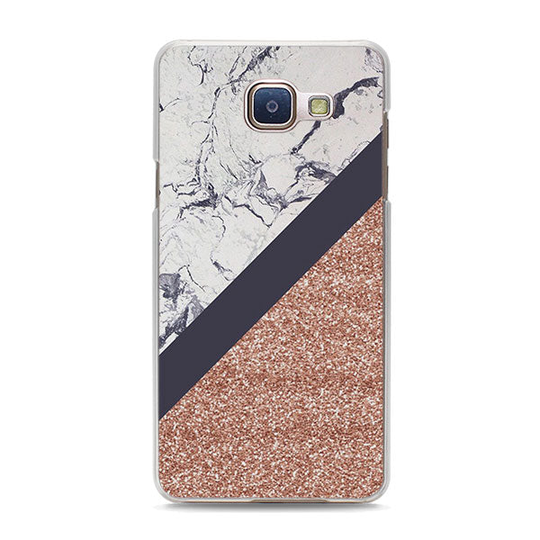 BiNFUL gold fantasy marble style hard clear phone Case cover for Samsung Galaxy A310 A510 A710 A7 A3 2017 A8 A9