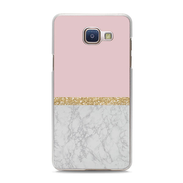 BiNFUL gold fantasy marble style hard clear phone Case cover for Samsung Galaxy A310 A510 A710 A7 A3 2017 A8 A9